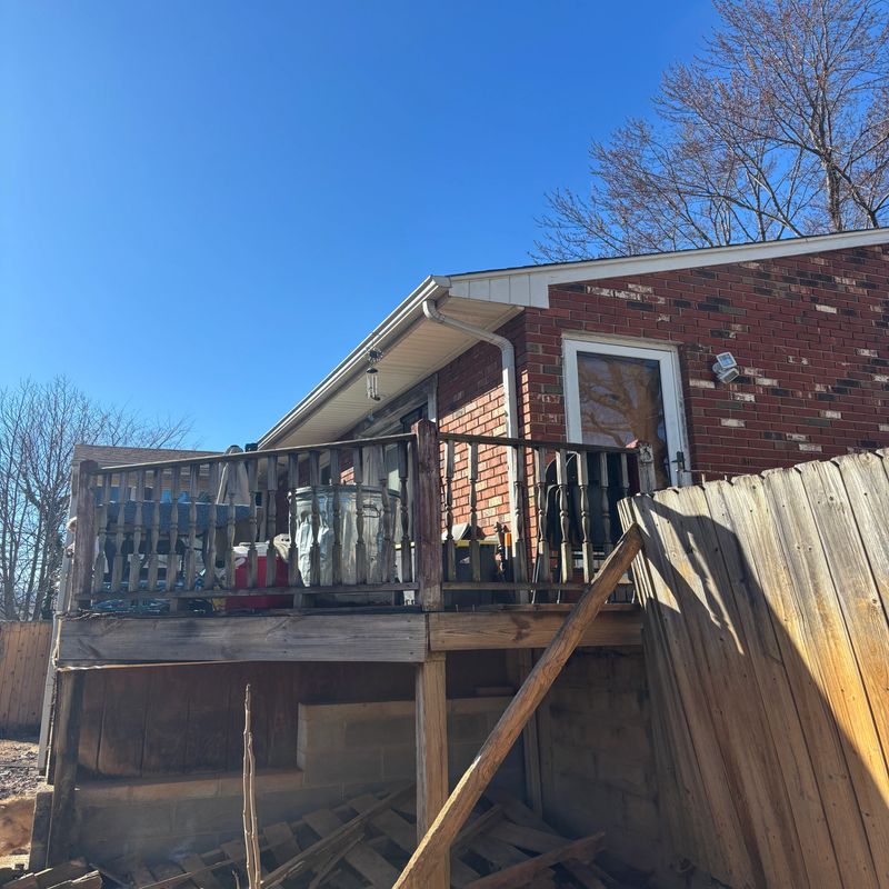 Deck before renovation